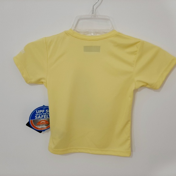 Columbia PFG Infant Girl's T-shirt Size XXS (4/5) Yellow Short Sleeve - Picture 4 of 5